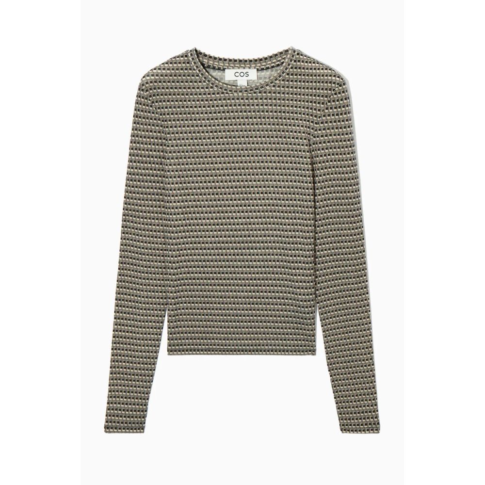 COS‎ Second-Skin Long-Sleeved Top in Black NWT
